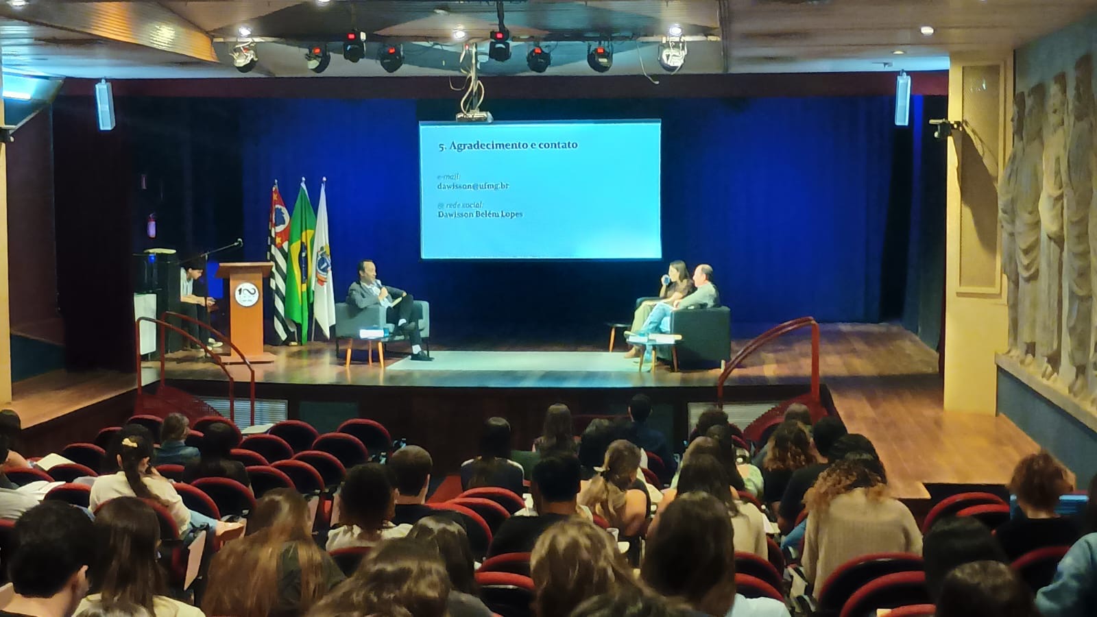 Momentos do curso de Relações Internacionais